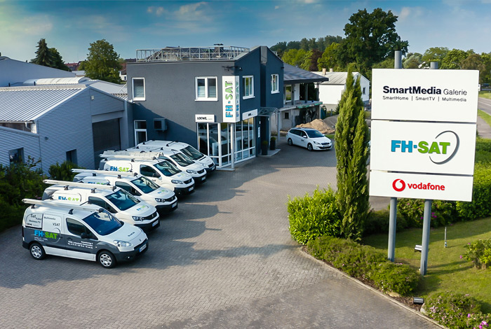 Die FH-SAT GmbH in Linkenheim-Hochstetten (bei Karlsruhe) ist Ihr kompetenter Partner für Satellitenanlagen, Kabelfernsehen und Multimediasysteme.